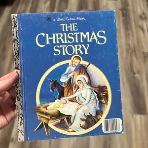 The Christmas Story Book with Blue Cover